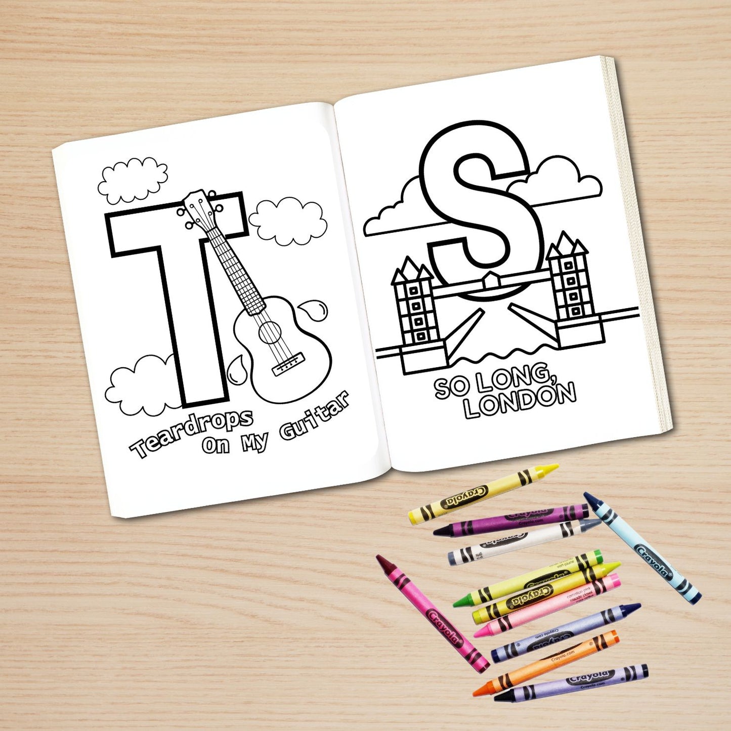 Swiftie ABCs Coloring Book