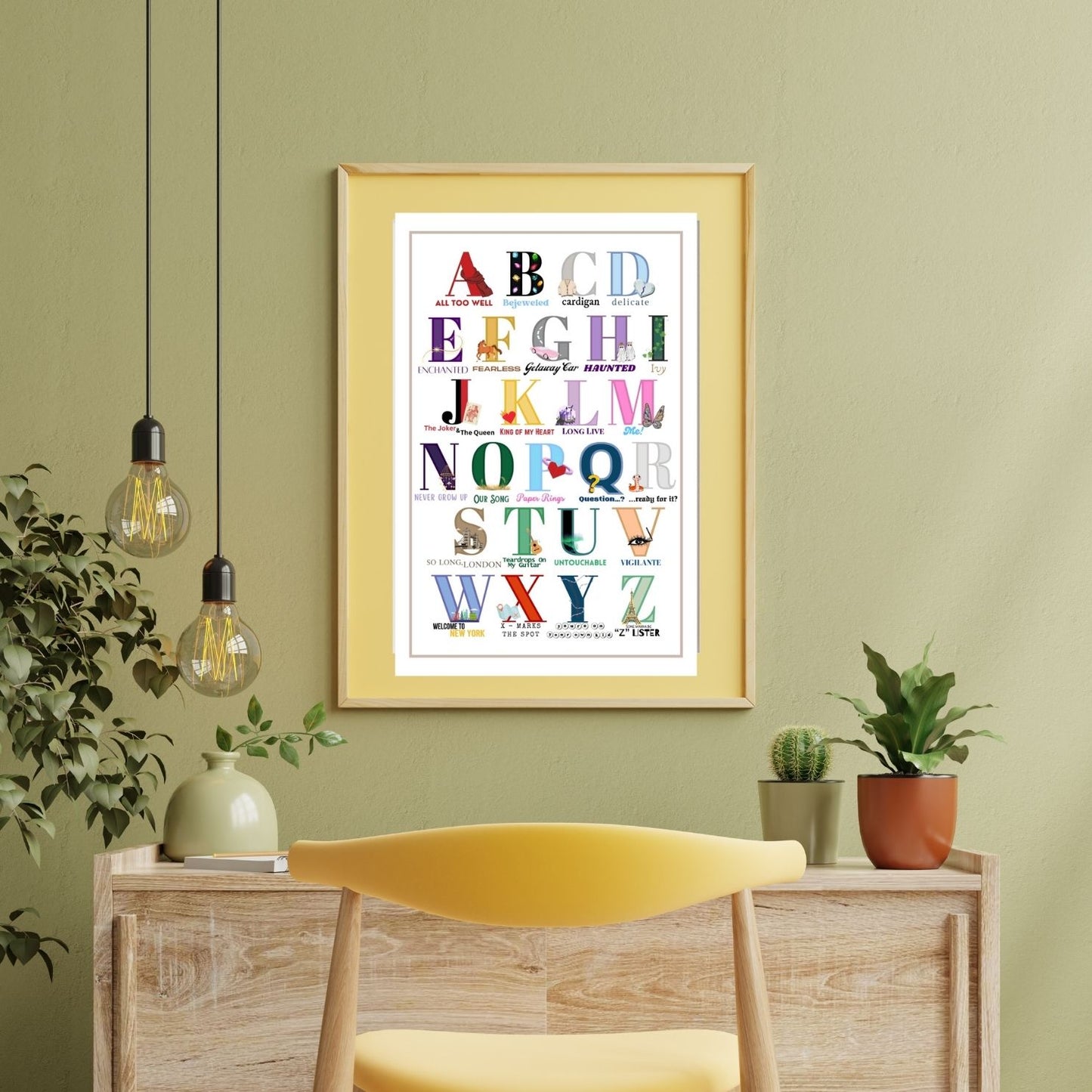 Swiftie ABCs Poster 11x14